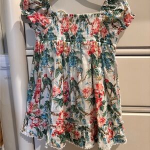 Janie and Jack Floral dress NWT 12-18 month with matching headband and bloomers